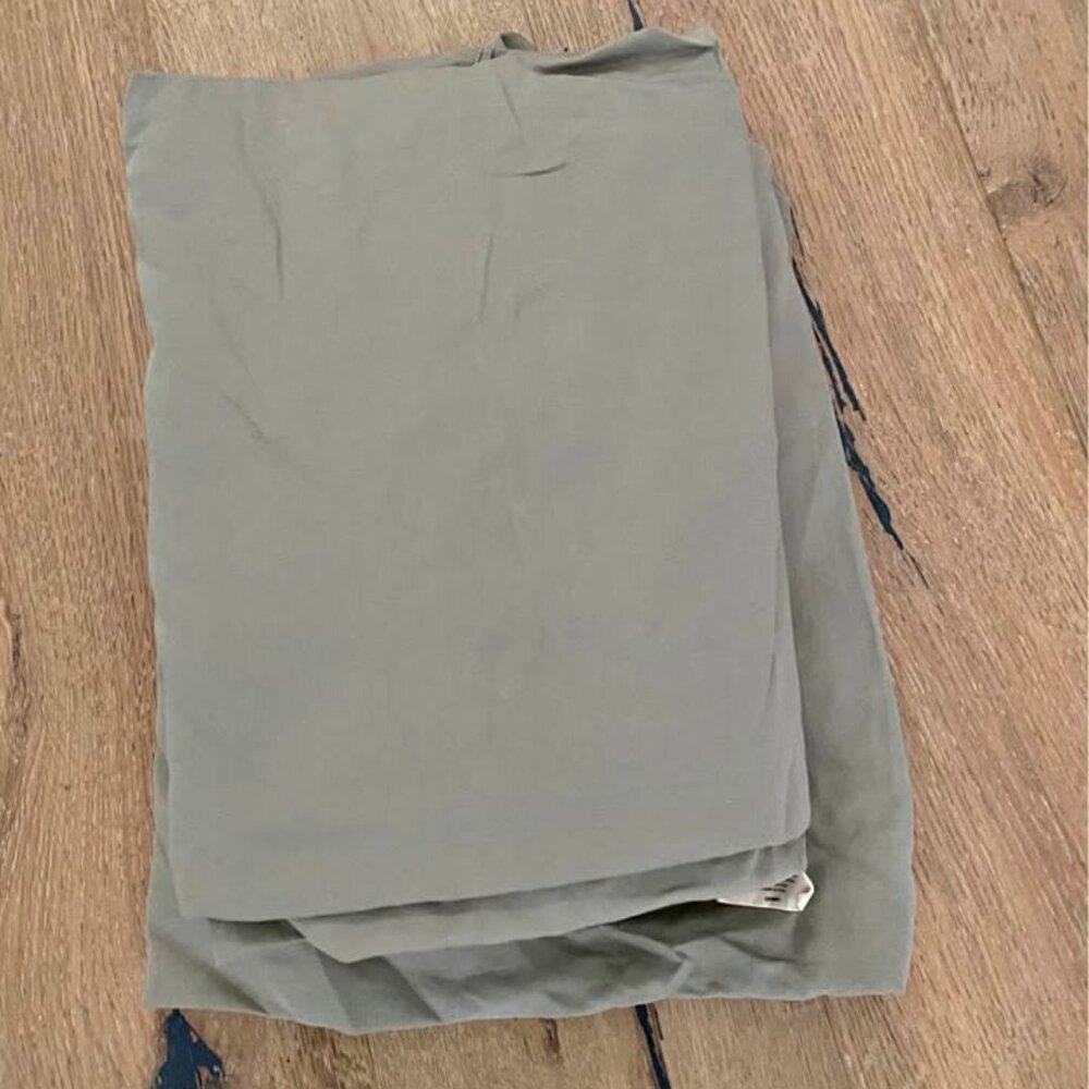 VINTAGE Calvin Klein VINTAGE Dark Khaki Queen FLAT Sheet ONLY